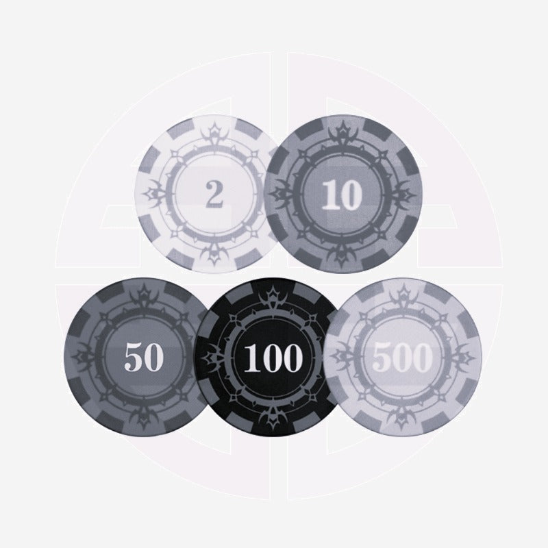 Shield Poker Chips – Pokerchip-Set für Cash Games mit fünf Wertigkeiten
